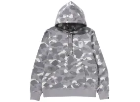 A Bathing Ape City Camo Large Ape Head Pullover Hoodie in Gray xld