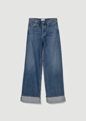 AGOLDE high rise wide leg jeans in Control