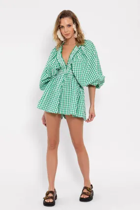 Alicia Gingham Romper