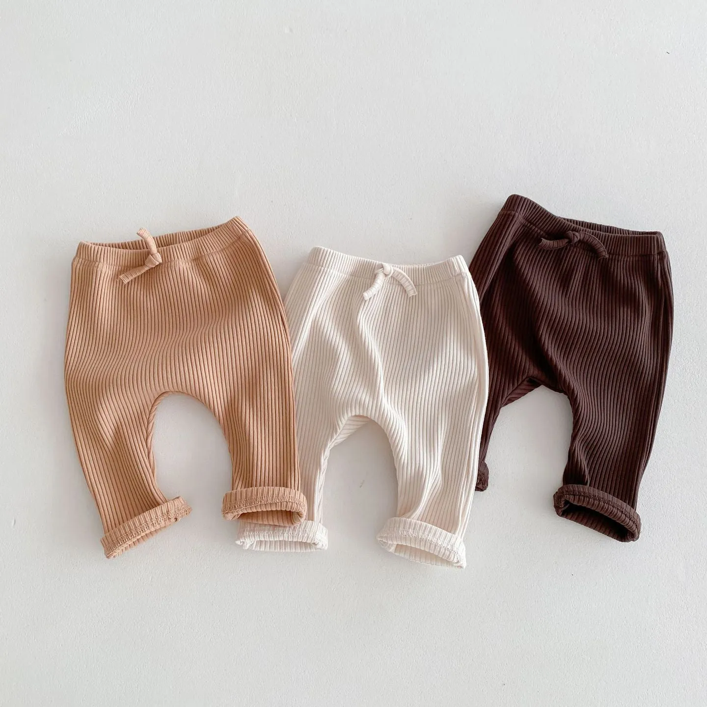 Baby Kid Girls Solid Color Pants Wholesale 240111107