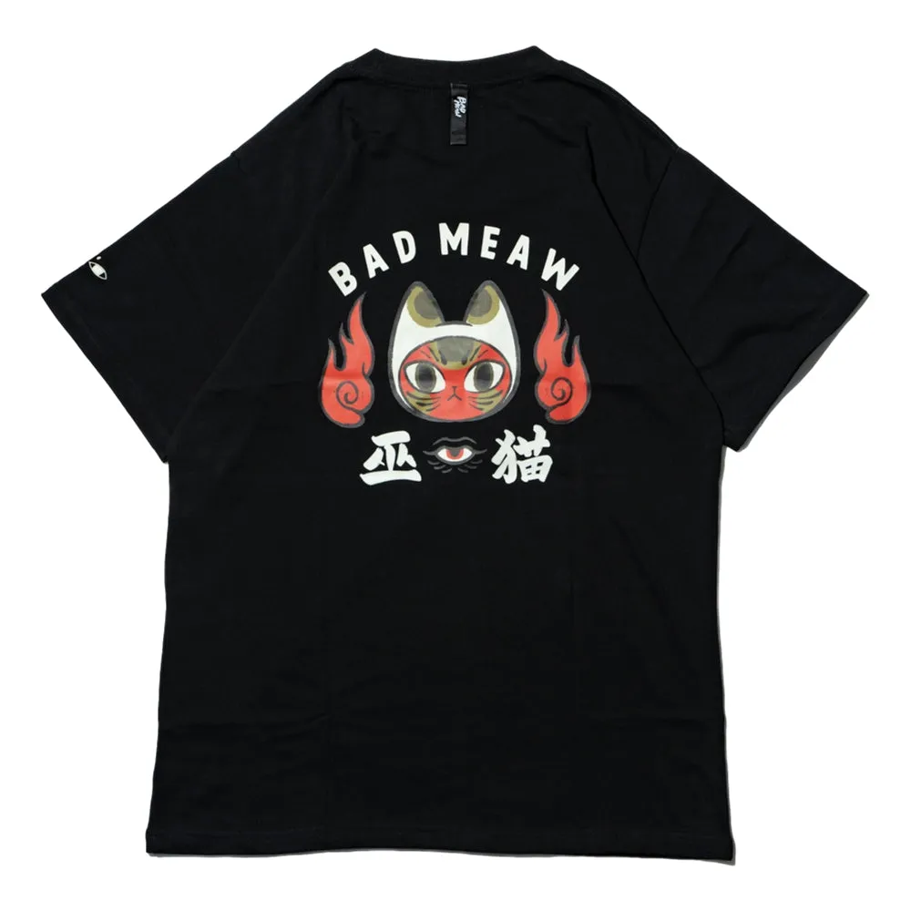 BADMEAW WITCH CAT TEE-BLACK