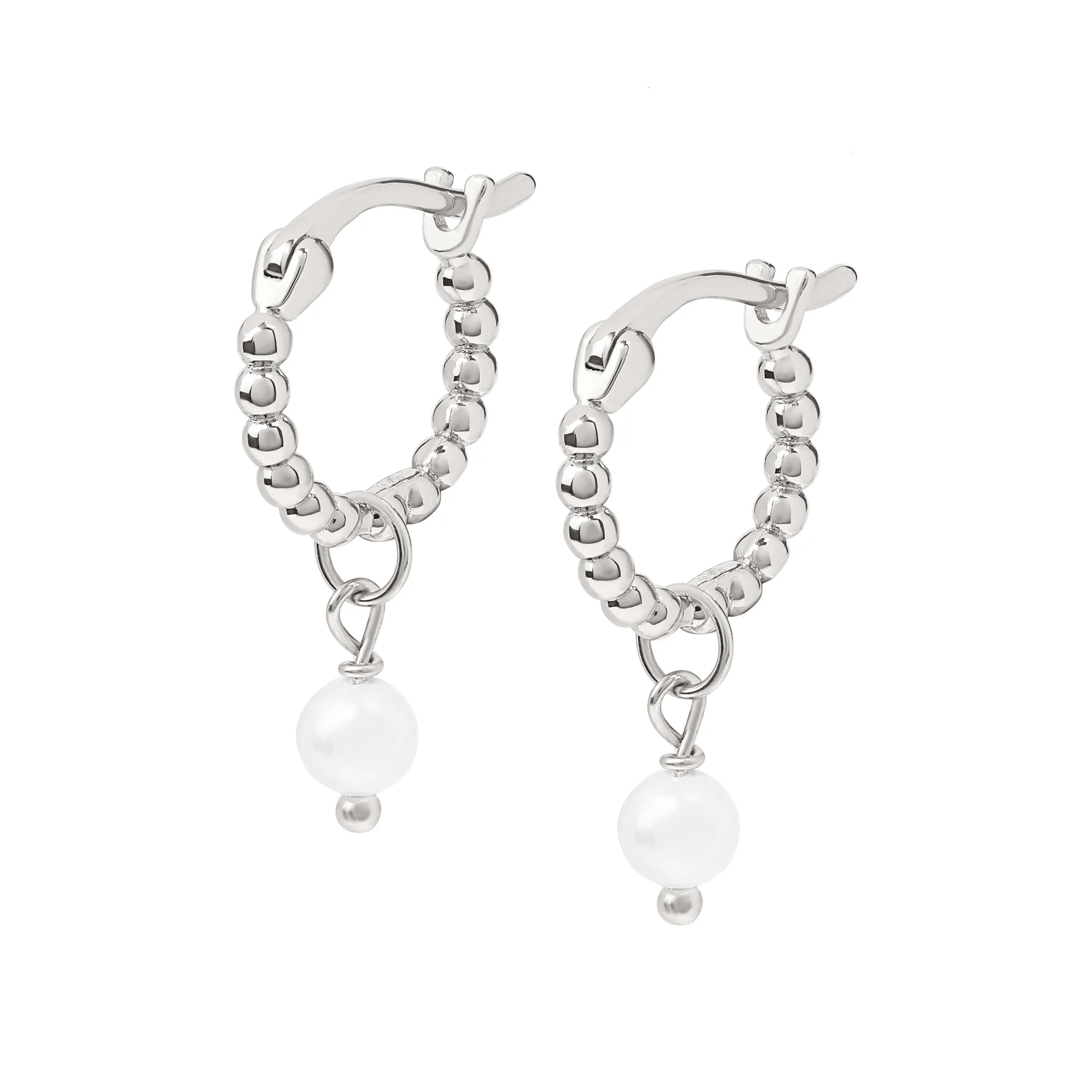 Bisera Pearl Hoops