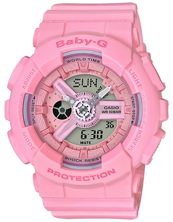 Casio Baby-G Ladies Pink Color Series - Bubble Gum Pink - 100M - Shock Resistant