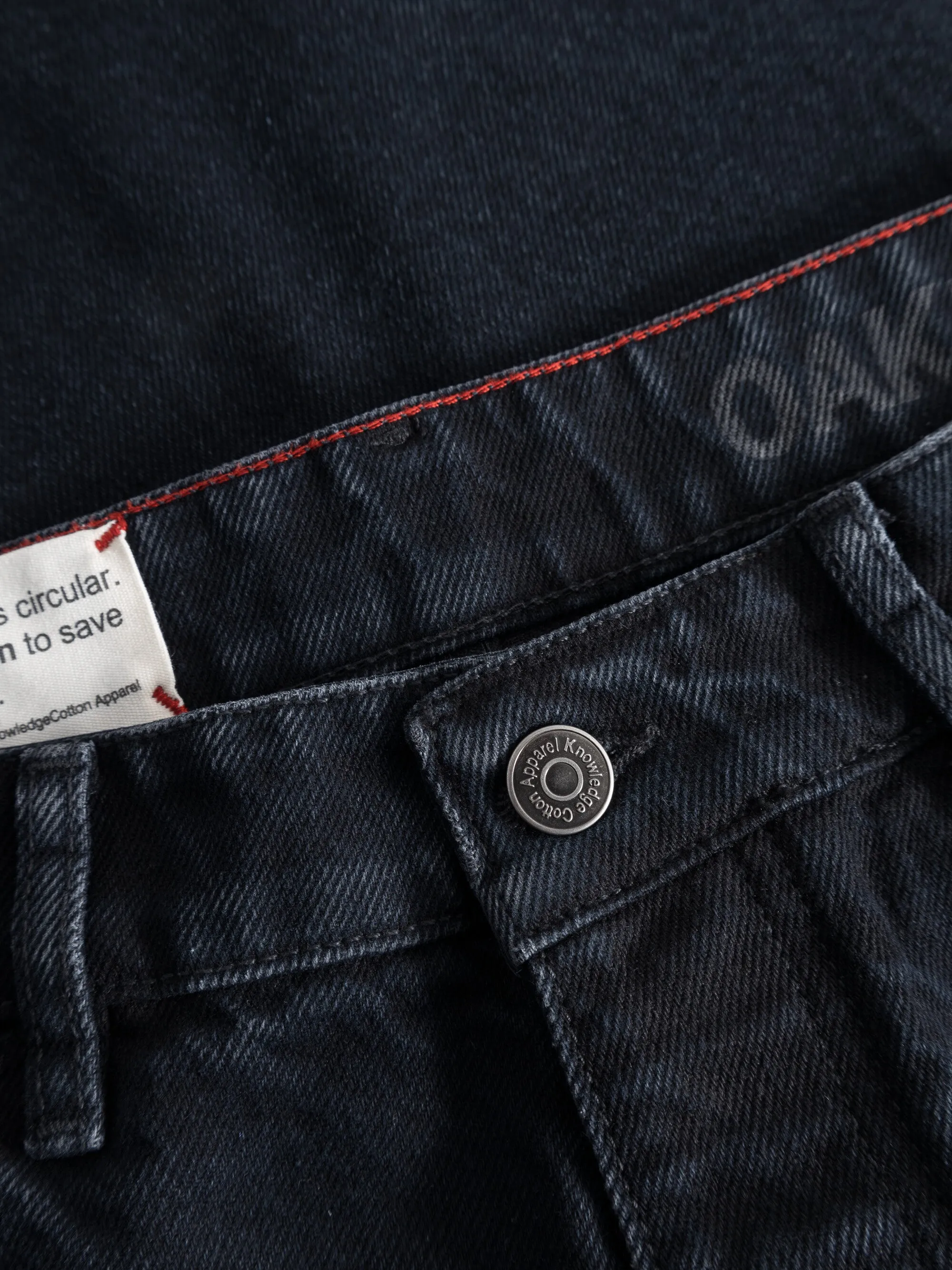 CHUCK regular straight denim jeans overdyed black REBORN™ - Overdyed Black