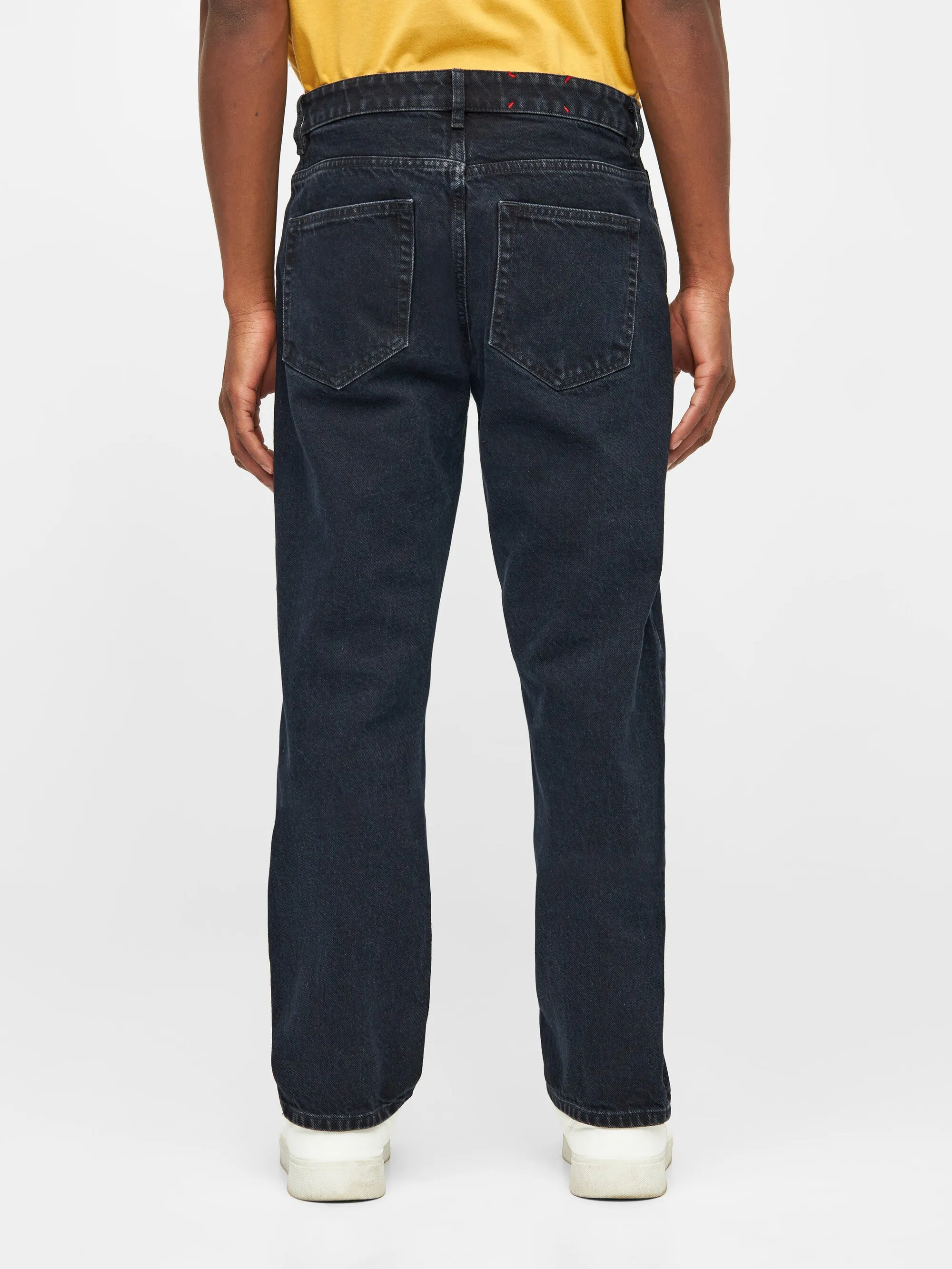 CHUCK regular straight denim jeans overdyed black REBORN™ - Overdyed Black