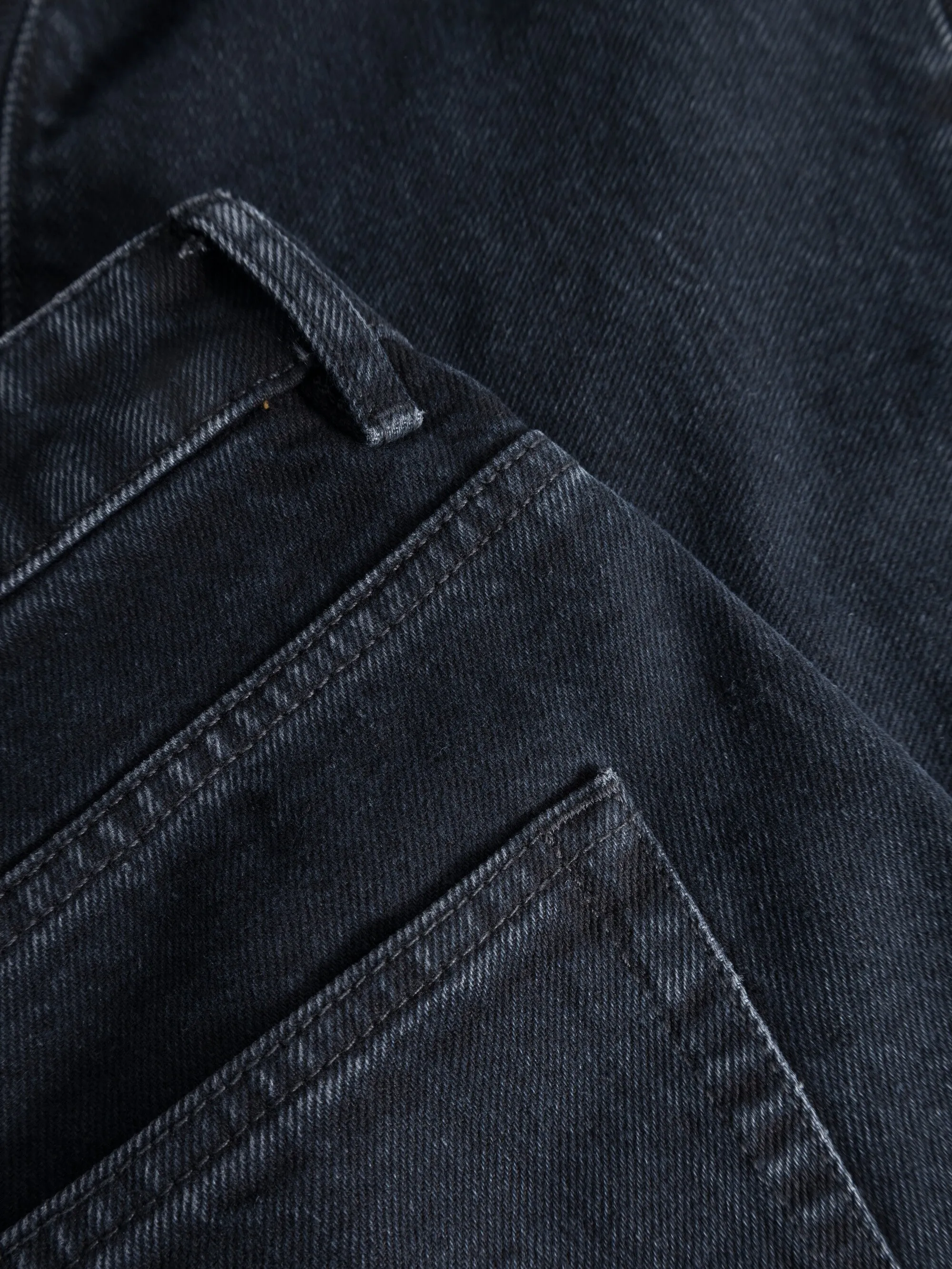 CHUCK regular straight denim jeans overdyed black REBORN™ - Overdyed Black