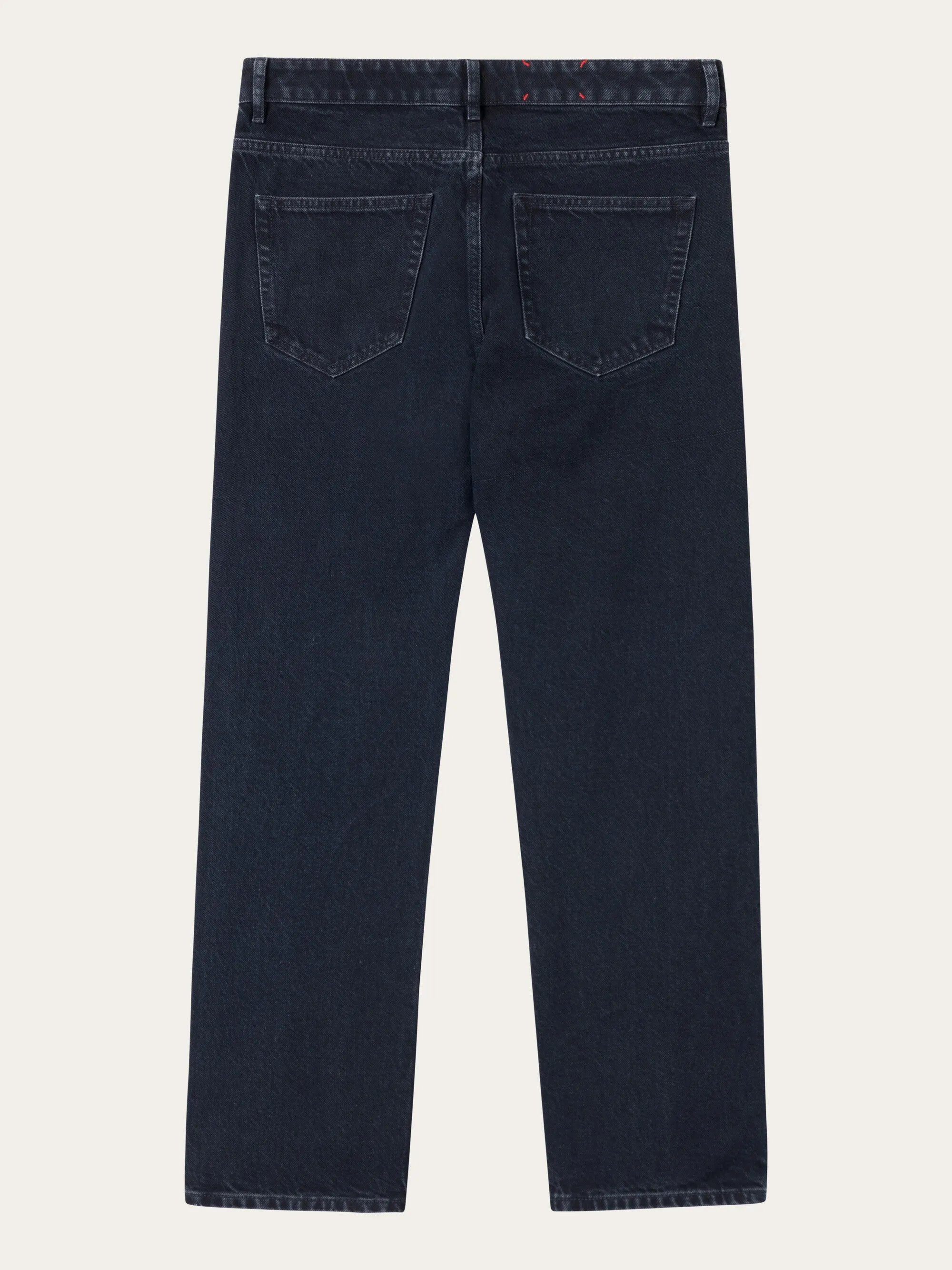 CHUCK regular straight denim jeans overdyed black REBORN™ - Overdyed Black