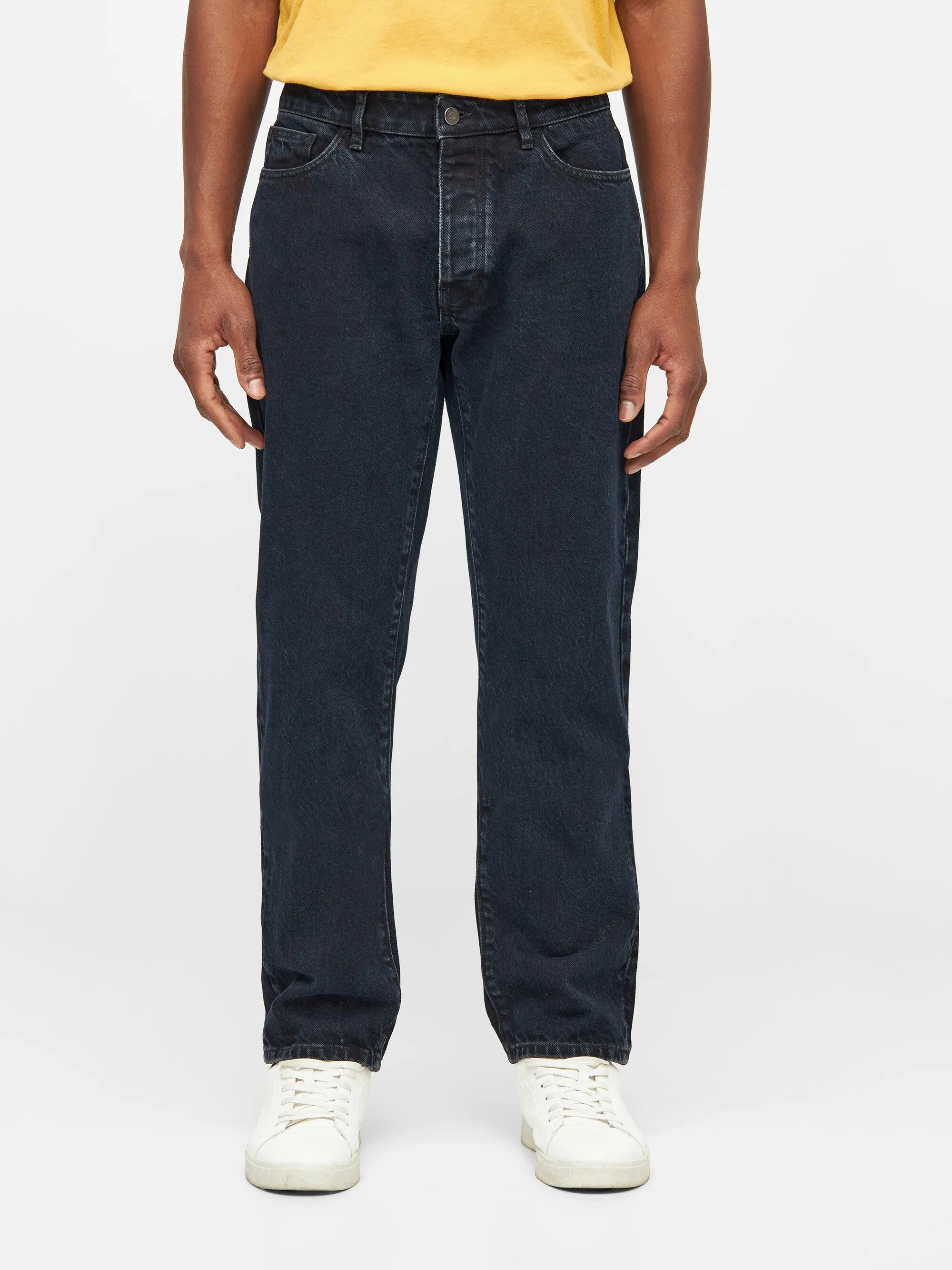 CHUCK regular straight denim jeans overdyed black REBORN™ - Overdyed Black