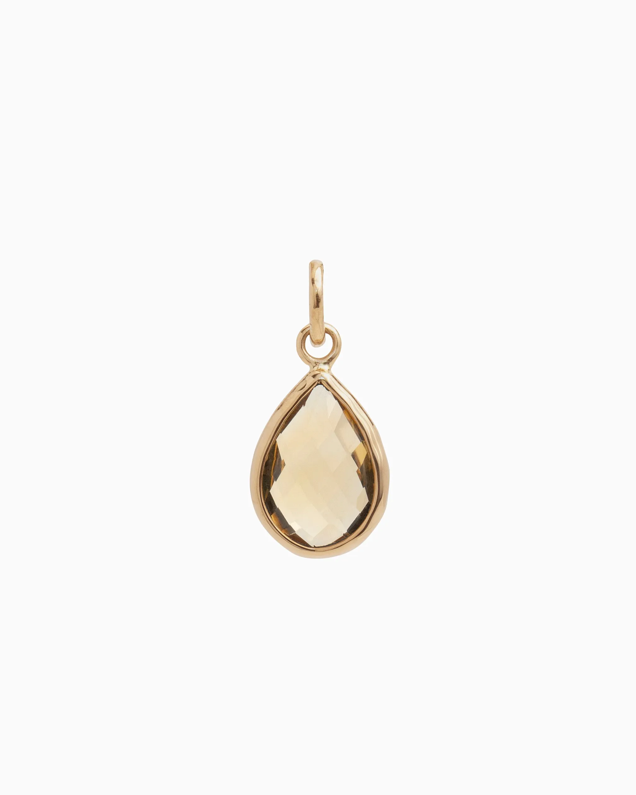 Dewdrop Stone Pendant - Citrine