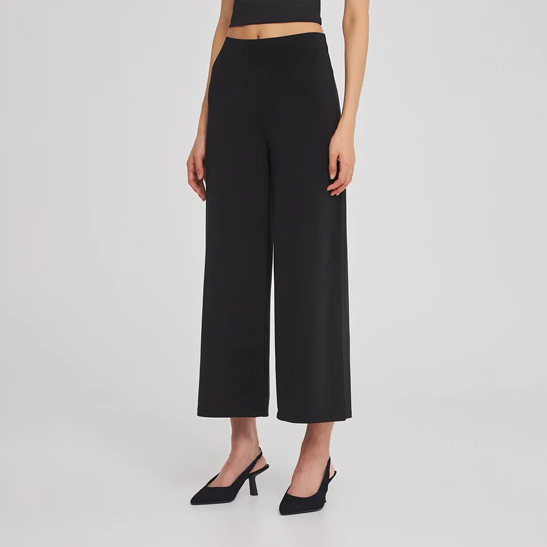 Elastic Waist Cullote Trousers