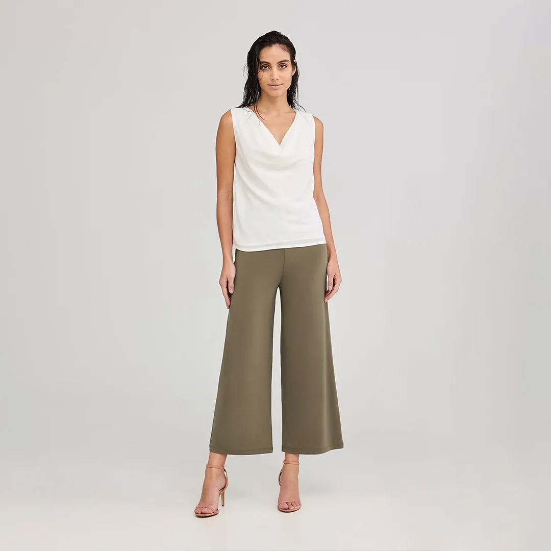 Elastic Waist Cullote Trousers