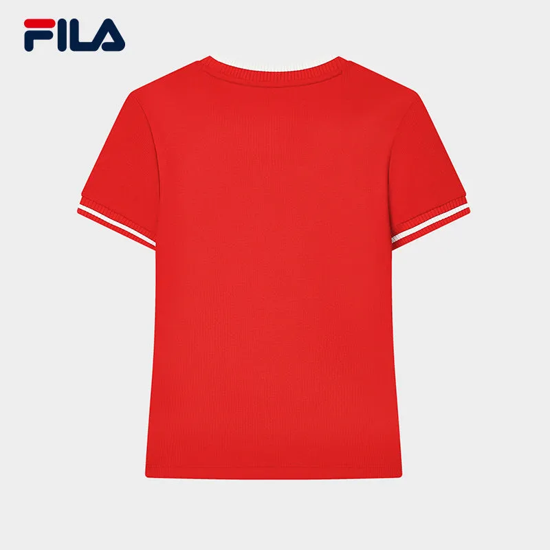 FILA CORE LIFESTYLE ORIGINALE FRENCH TENNIS CLUB Women Short Sleeve T-shirt (Red)