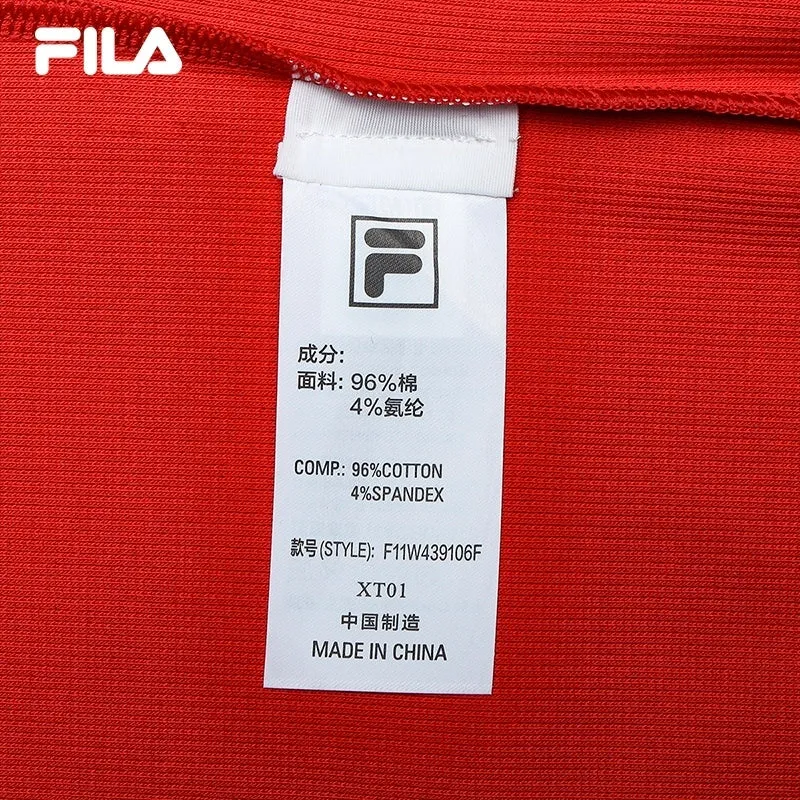 FILA CORE LIFESTYLE ORIGINALE FRENCH TENNIS CLUB Women Short Sleeve T-shirt (Red)