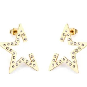 Glitz and Glamour Post Star Earrings