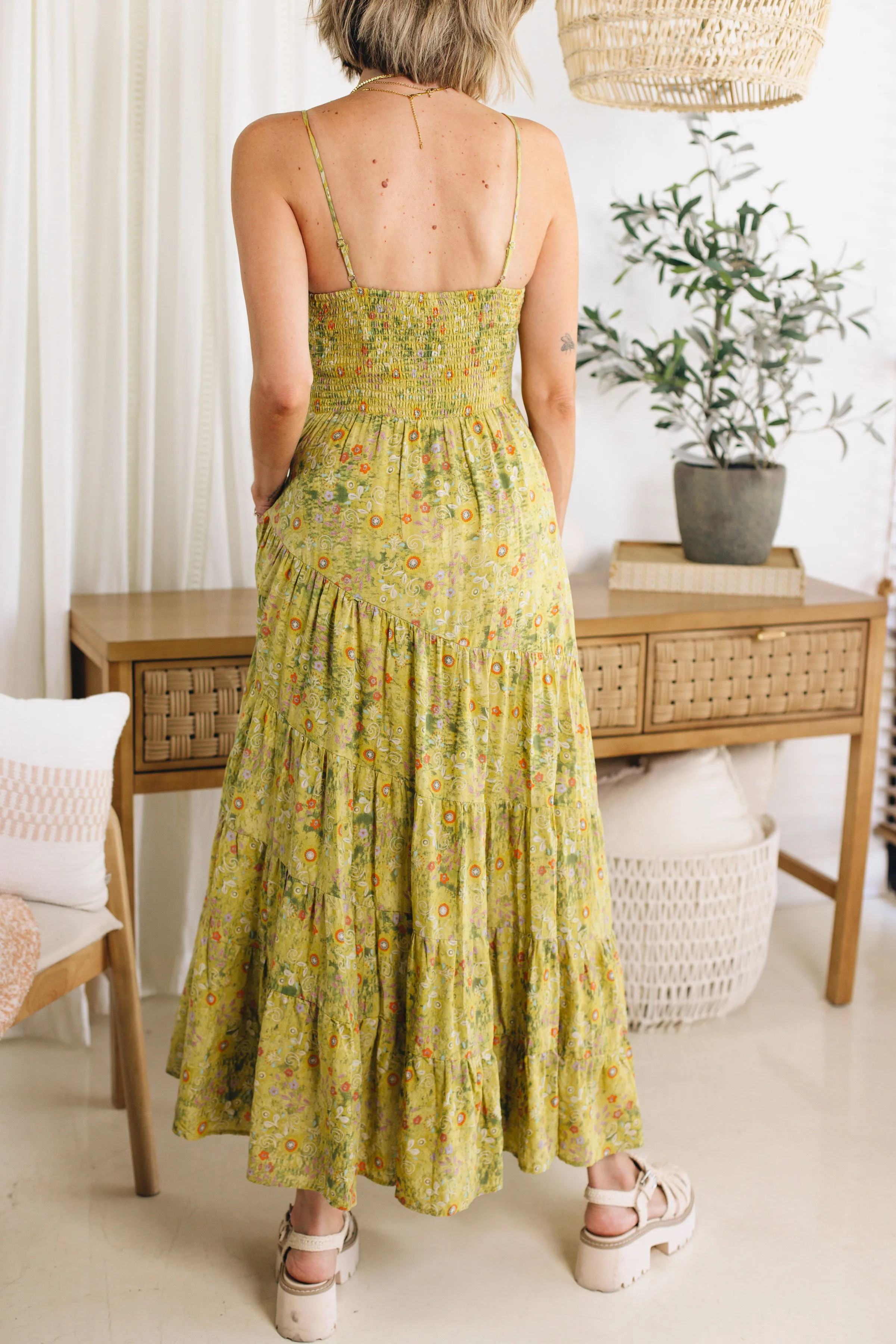 Gracie Floral Printed Textured Maxi Dress (S-3XL)