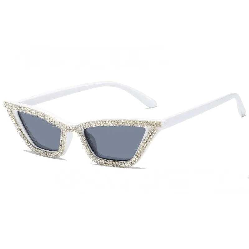 Hip-hop Style Rhinestone Glasses