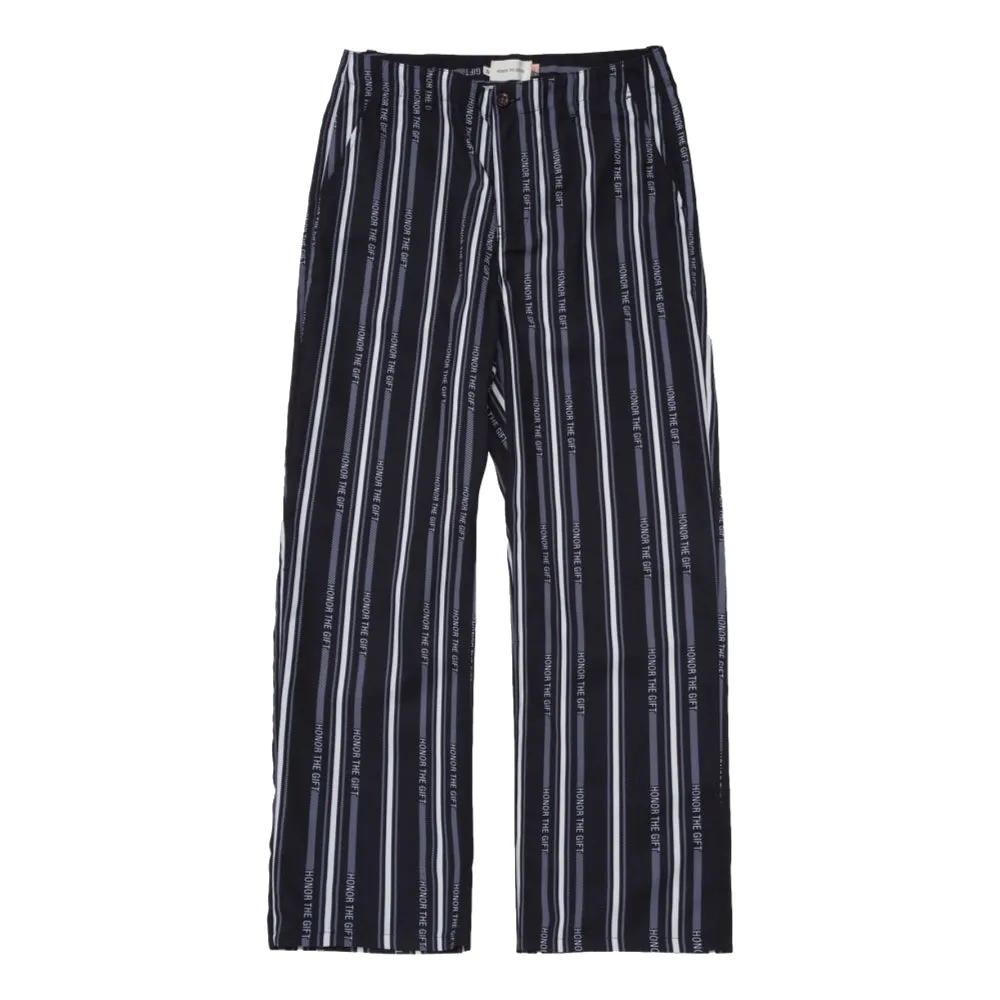 HONOR THE GIFT HONOR STRIPE PANT-BLACK