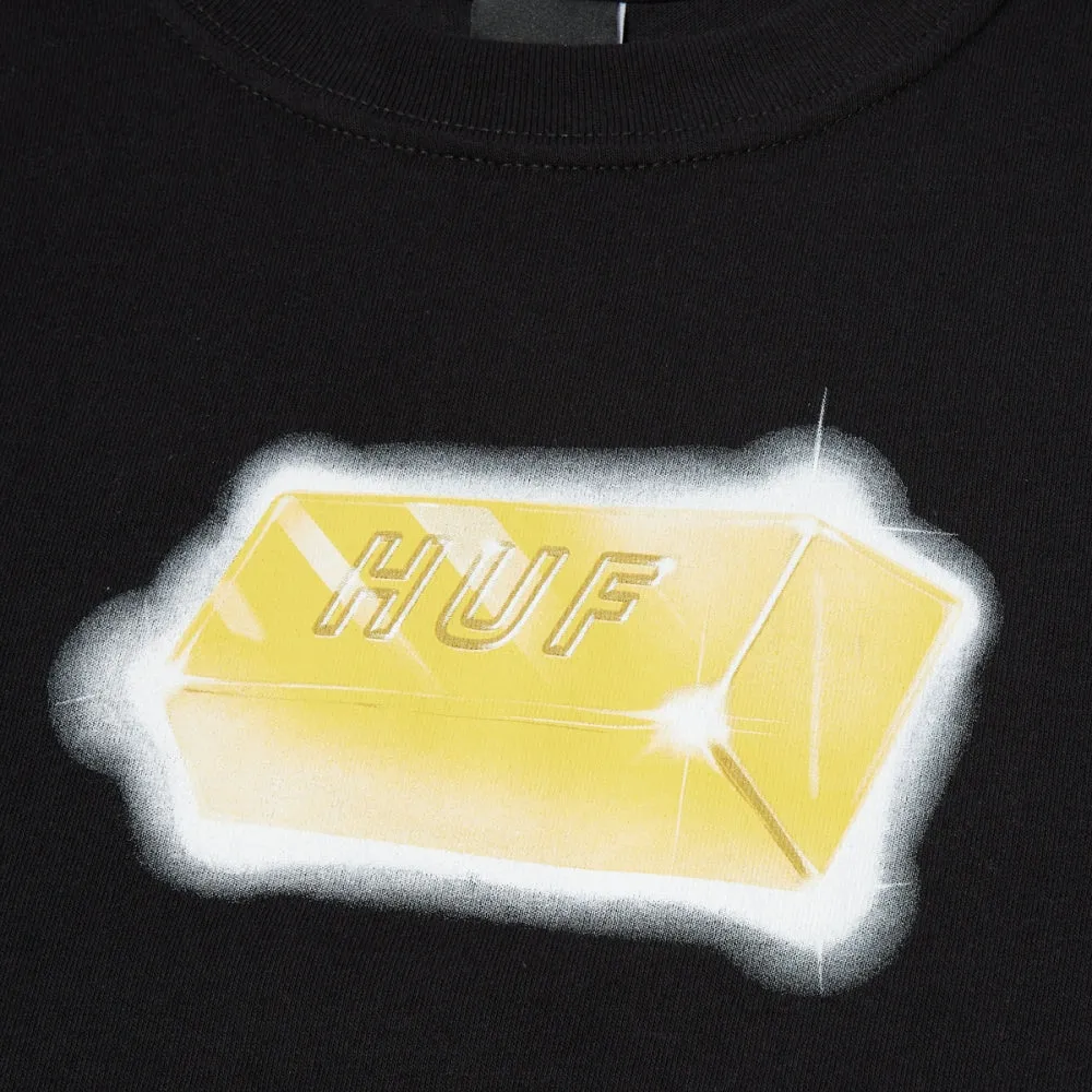 HUF GOLD STANDARD S/S TEE-BLACK