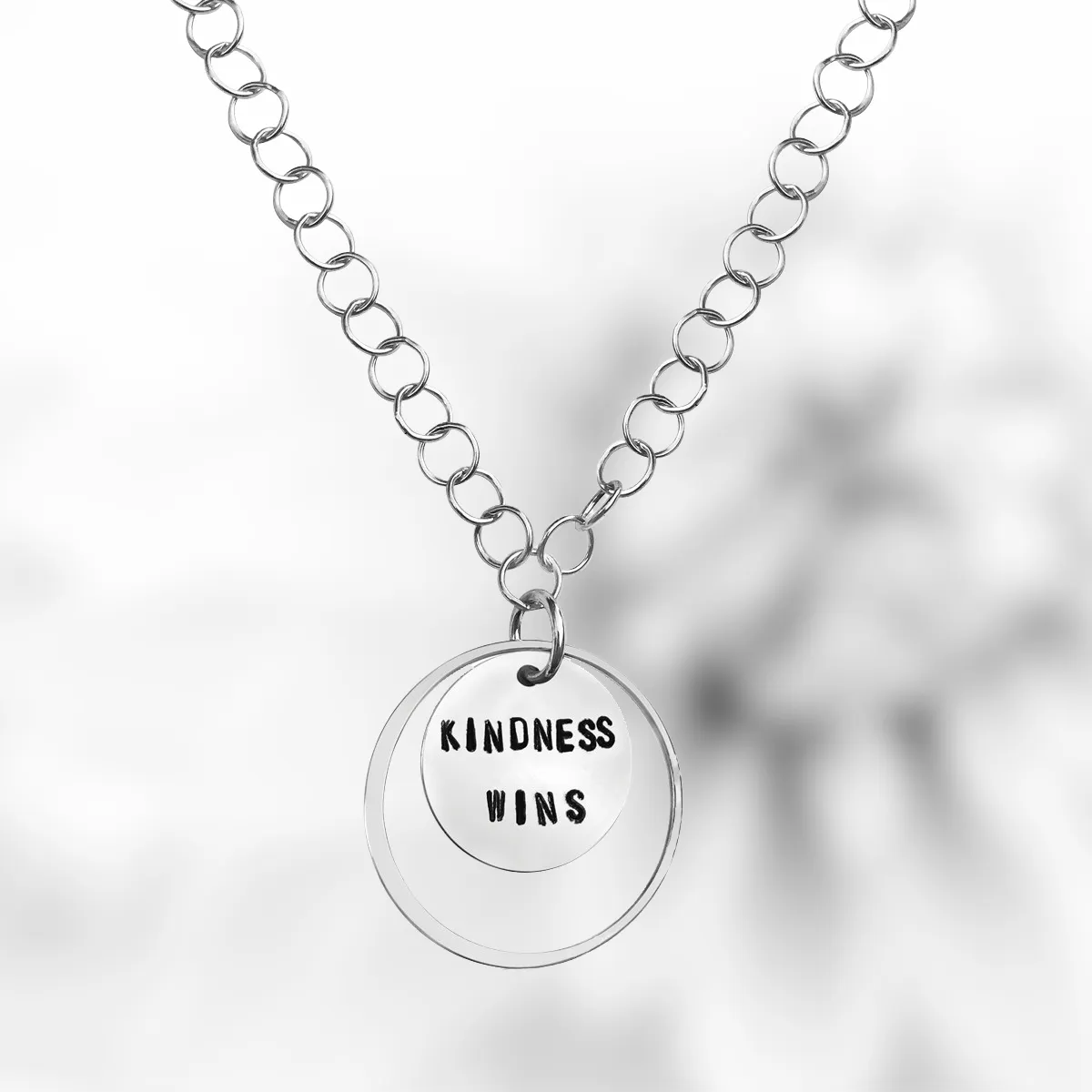 Kindness is a Strength Necklace - Silver