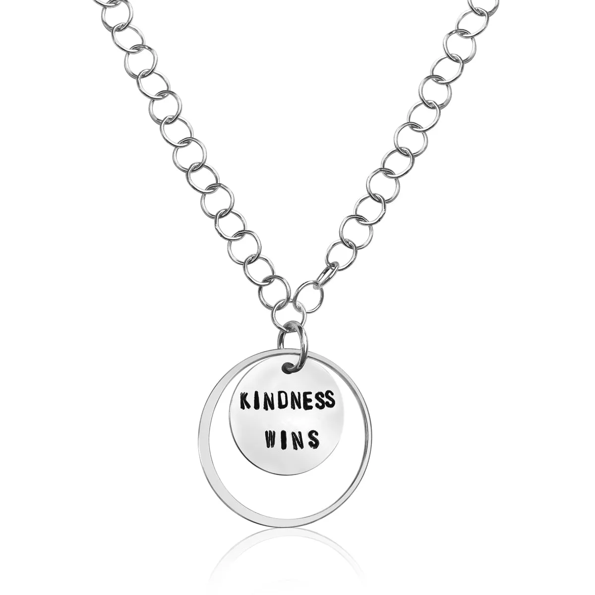 Kindness is a Strength Necklace - Silver