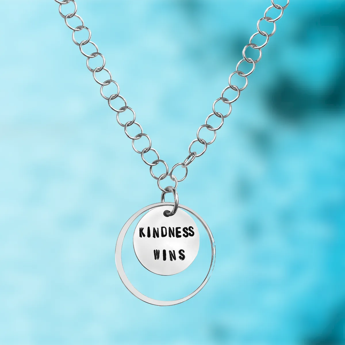 Kindness is a Strength Necklace - Silver