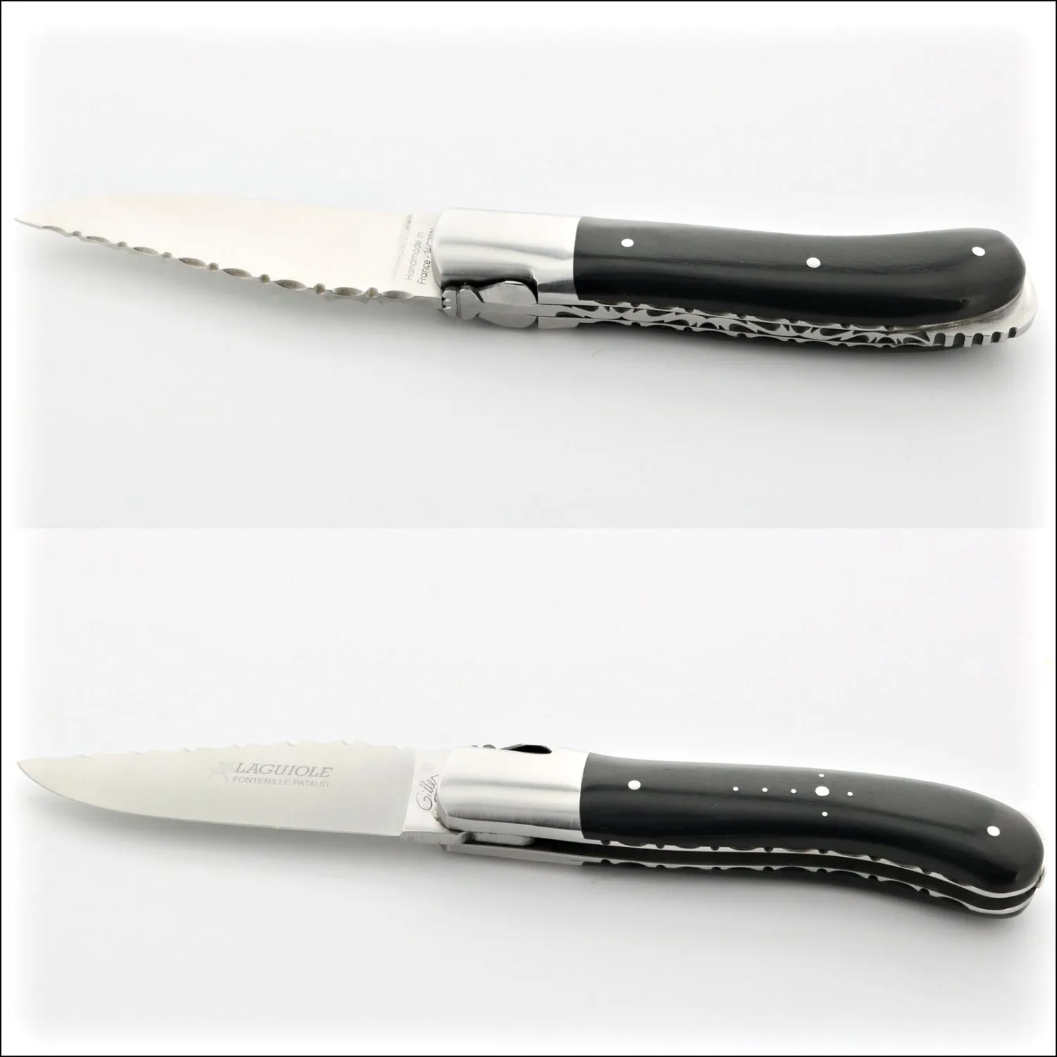 Laguiole Gentleman's Knife Guilloche - Ebony