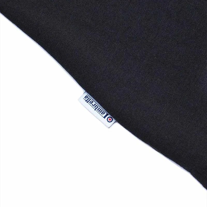 Lambretta Ska Two Tone Polo Shirt Black