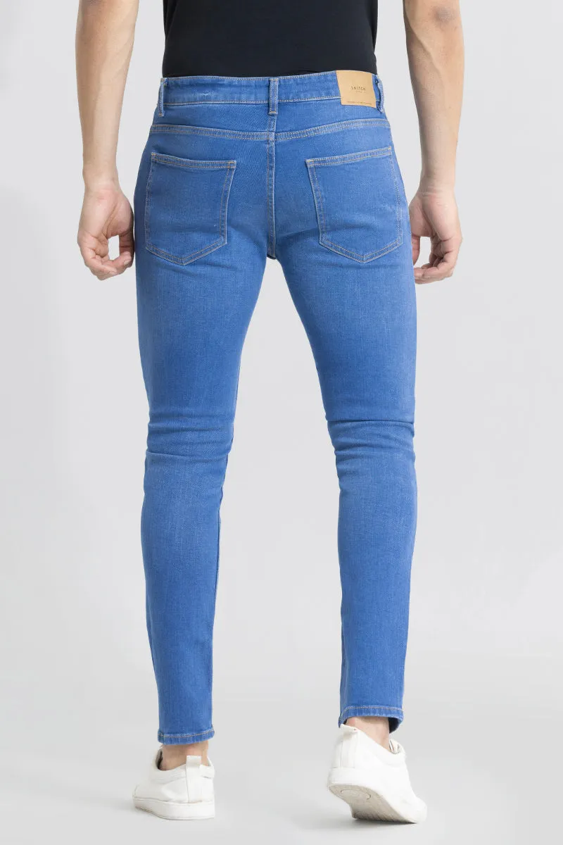 Maddox Lapis Blue Skinny Fit Jeans