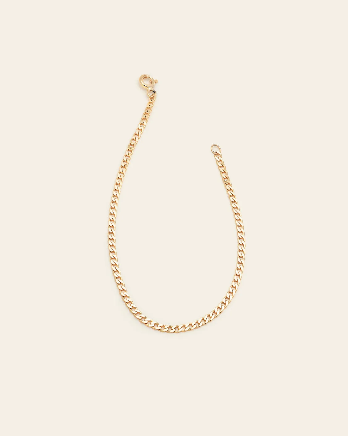 Medium Curb Chain Bracelet - 10k Solid Gold