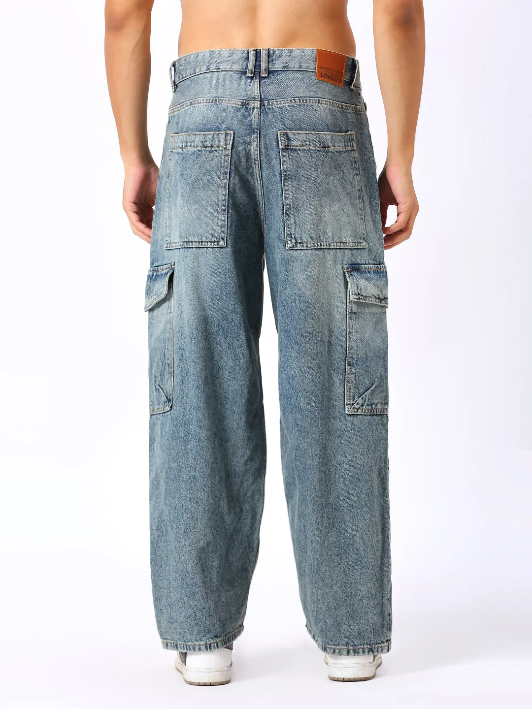 Men's Mid Blue Skater Fit Jeans