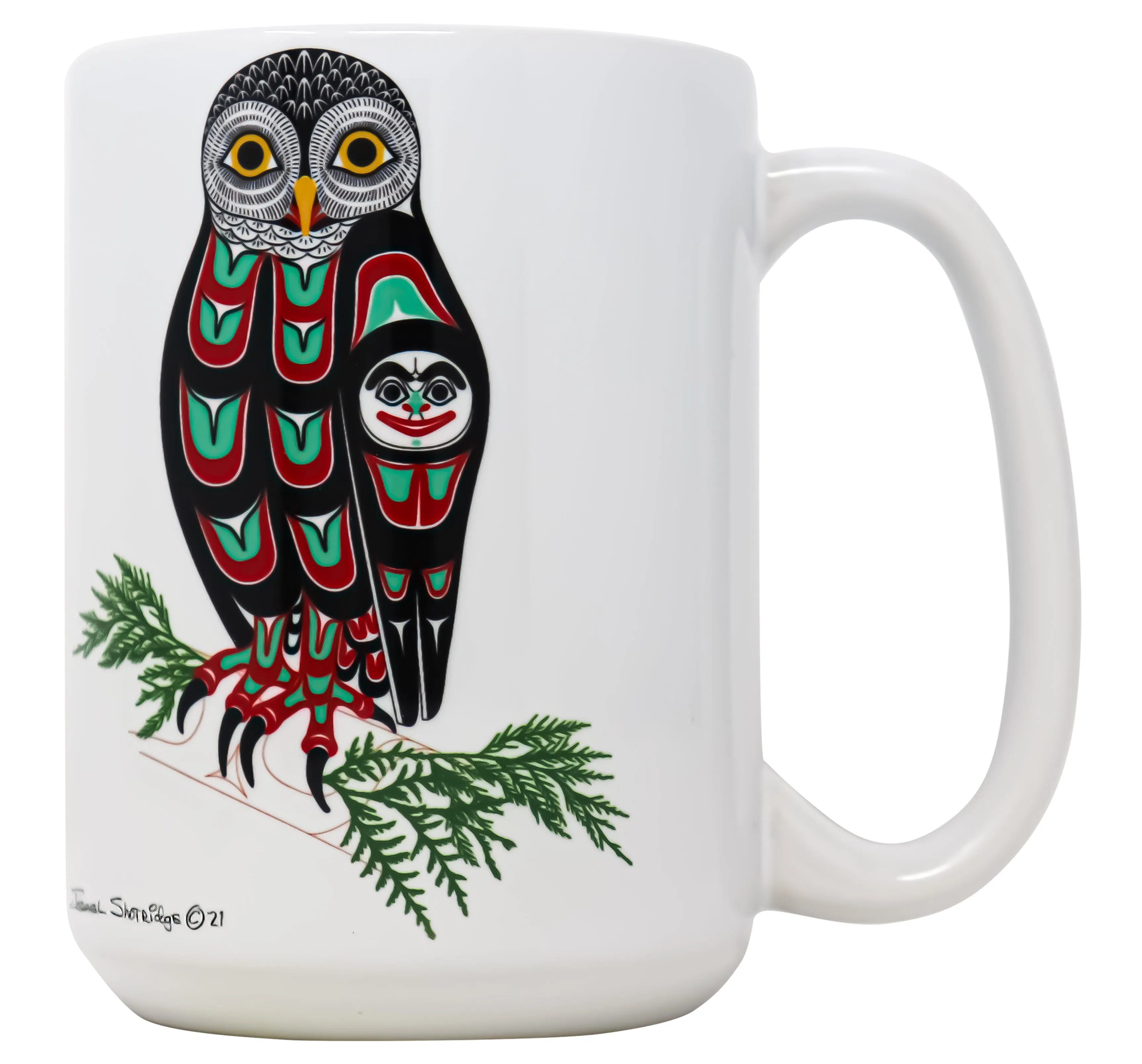 Owl Formline Mugs - Set of 2