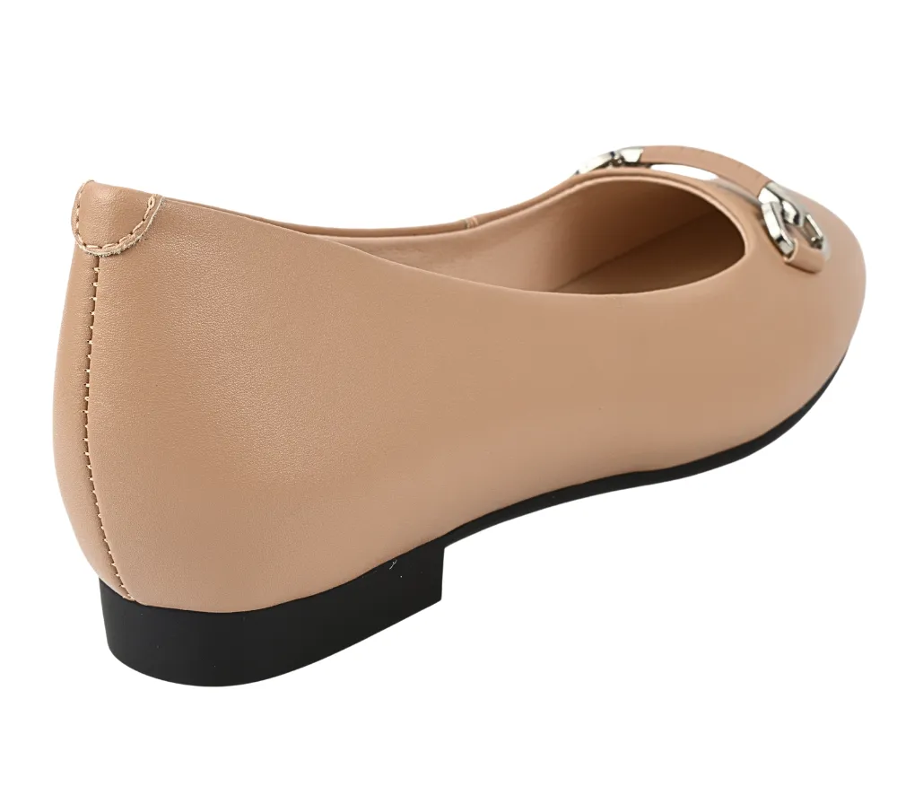 Pantofi casual, dama, GALLOP, GA 2306 nude, piele naturala