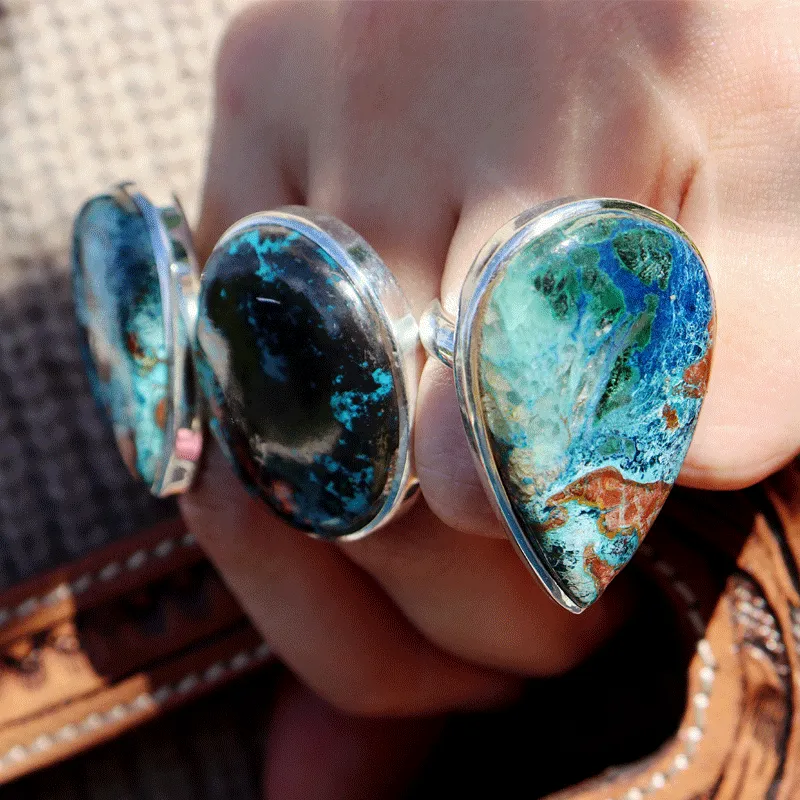 Percy Shattuckite Round Ring A