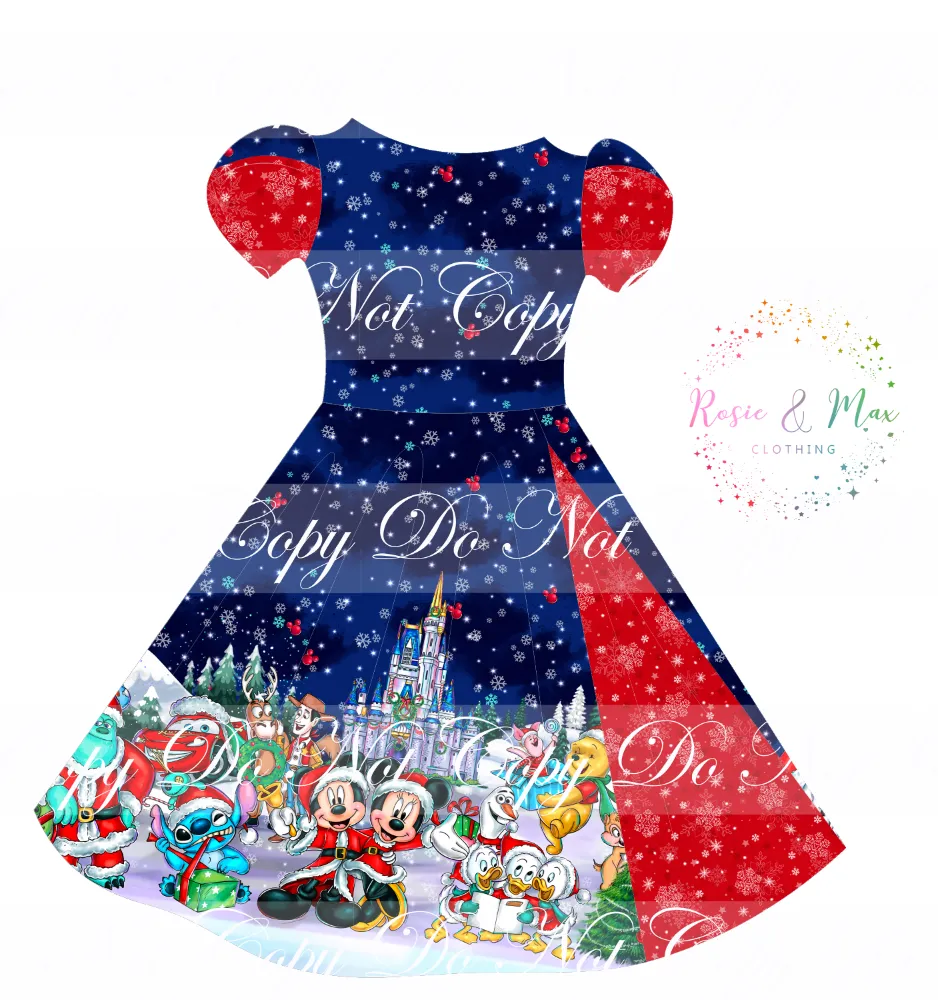 PREORDER - Christmas Globes - Peek-a-Boo Dress