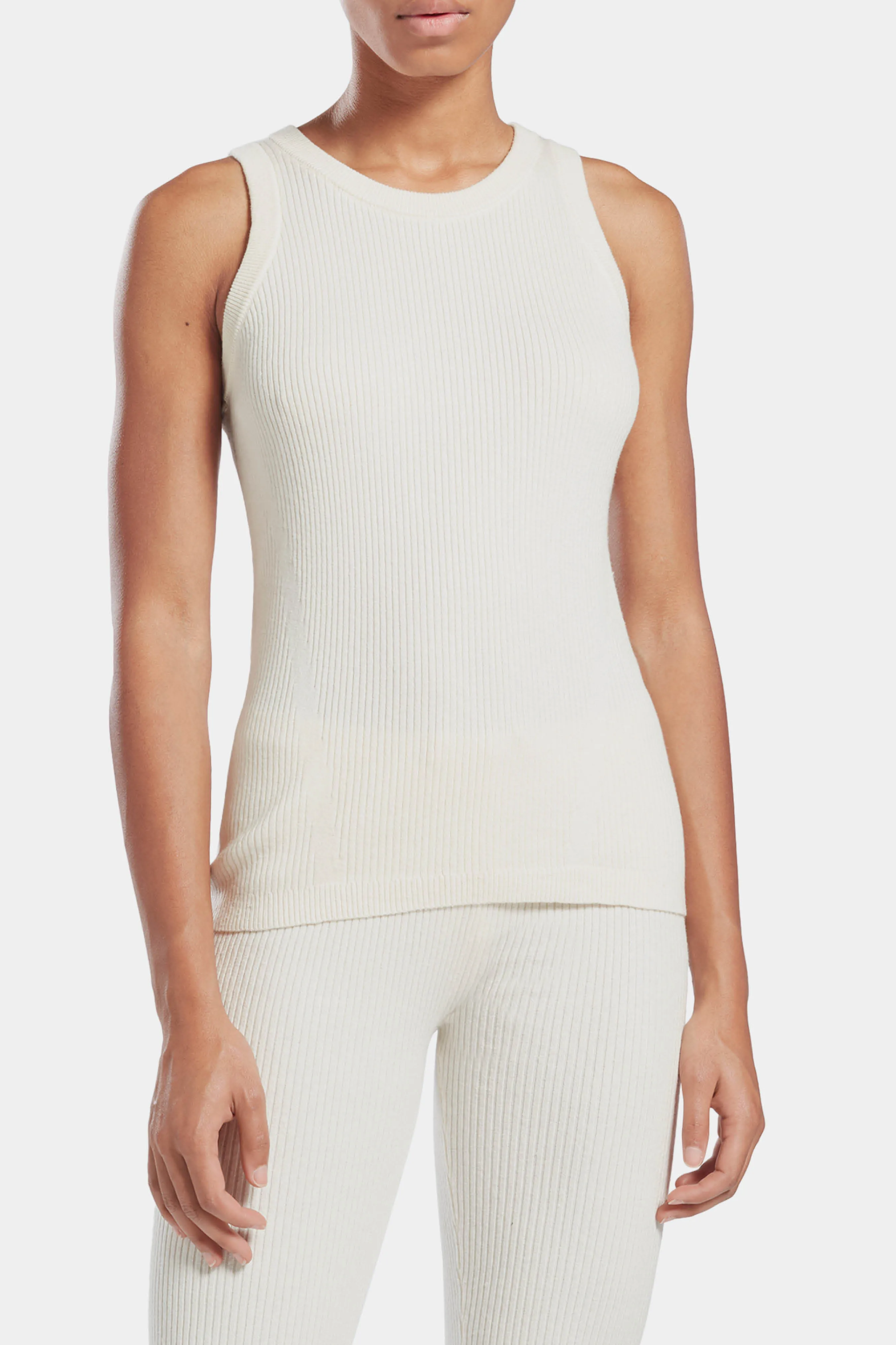 Reebok x VB Knitted Tank Top In Alabaster