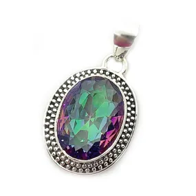 Ryal Mystic Topaz Silver Pendant