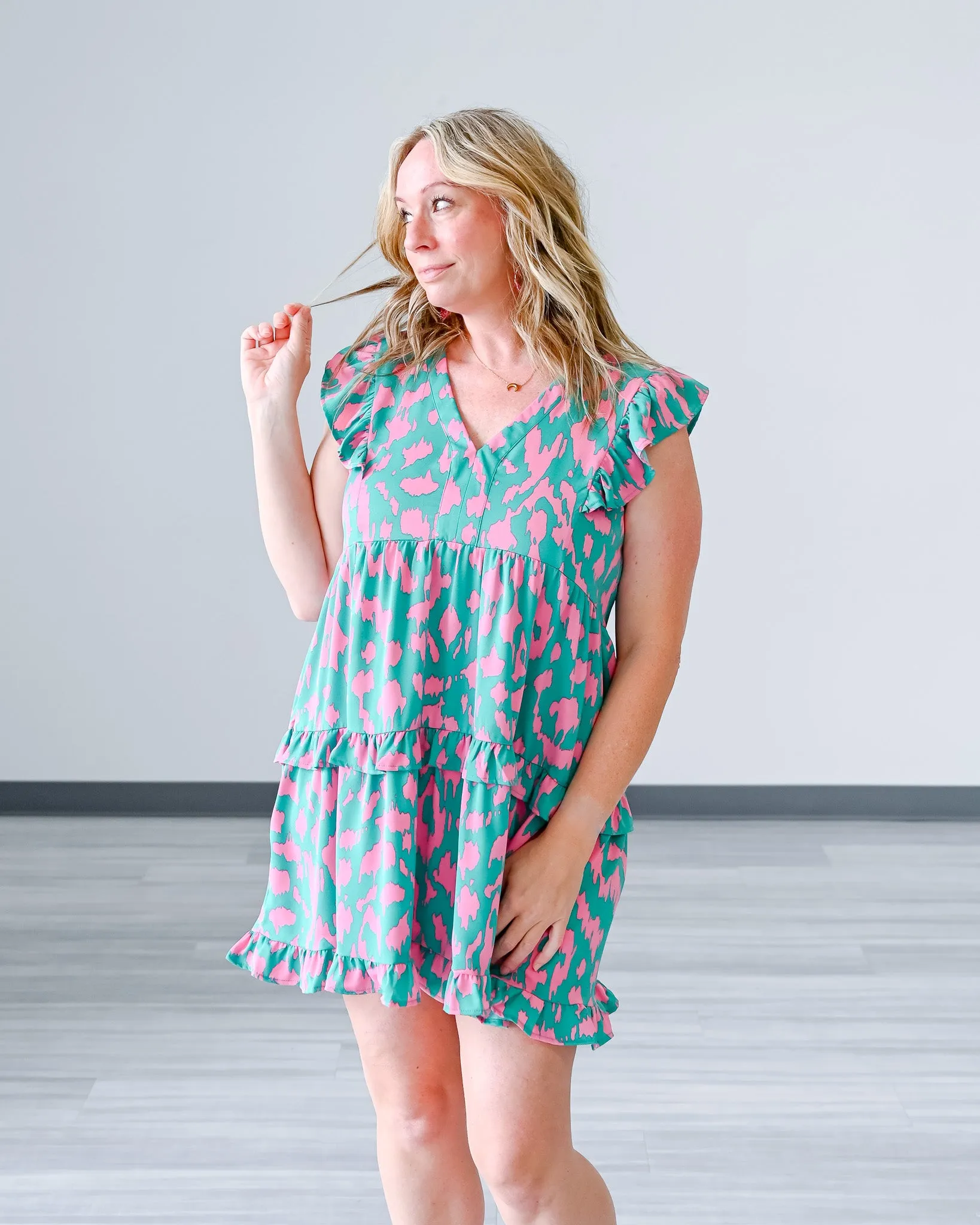 S-2X Nantucket Ruffle Mini Dress