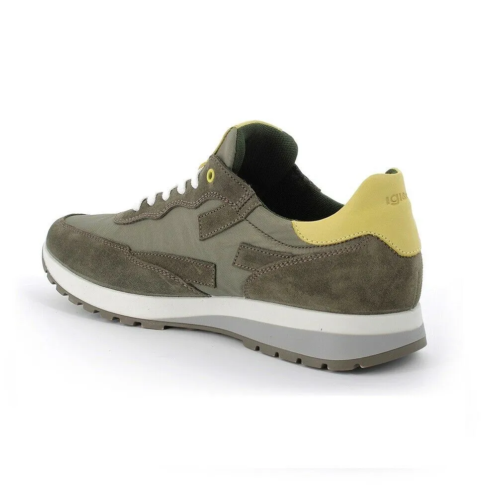 Scarpe da uomo art. 5127433 sneakers scamosciato militare casual