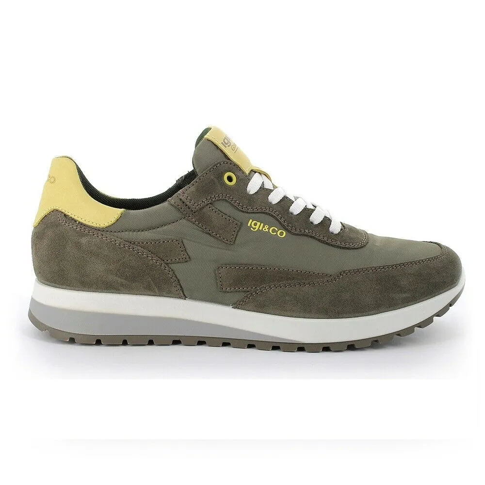 Scarpe da uomo art. 5127433 sneakers scamosciato militare casual