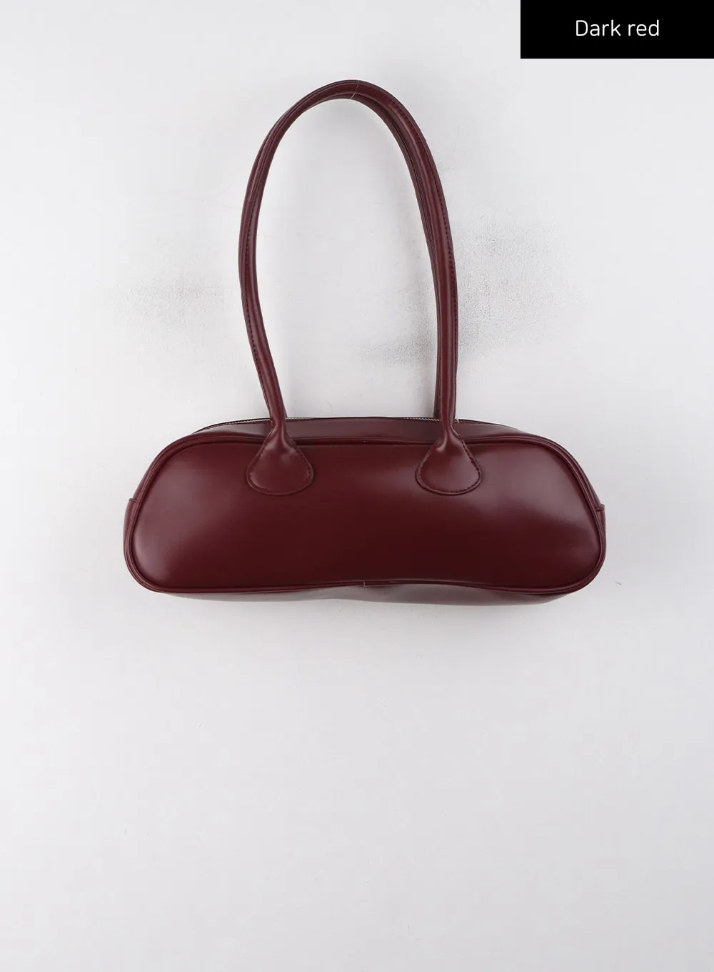 Solid Faux Leather Shoulder Bag CD329