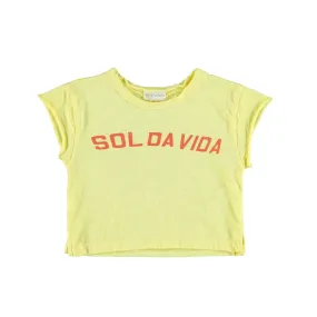 T-Shirt - Yellow 'Sol da vida'