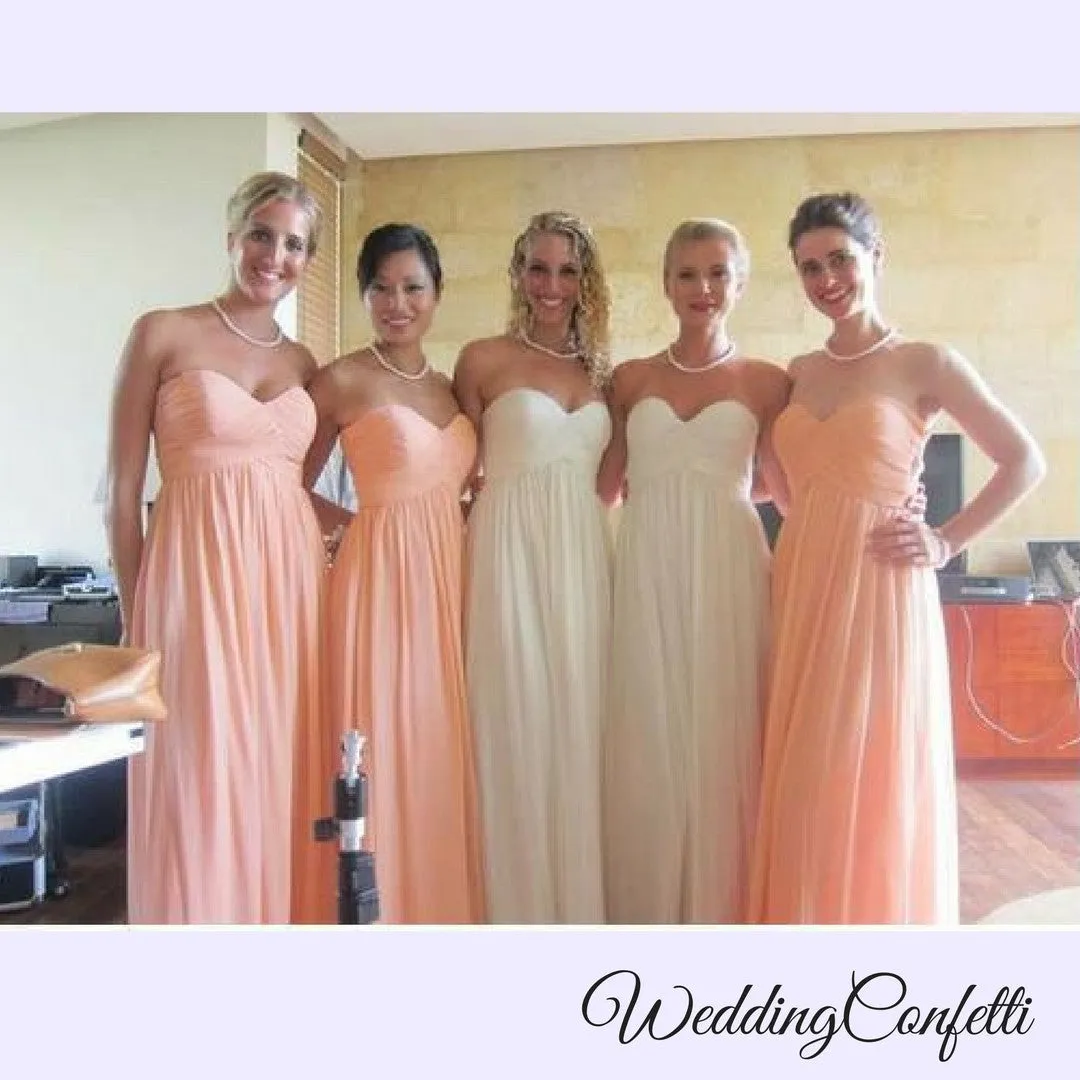 The Charis Chiffon Bridesmaid Chiffon Tube Dress (Customisable)