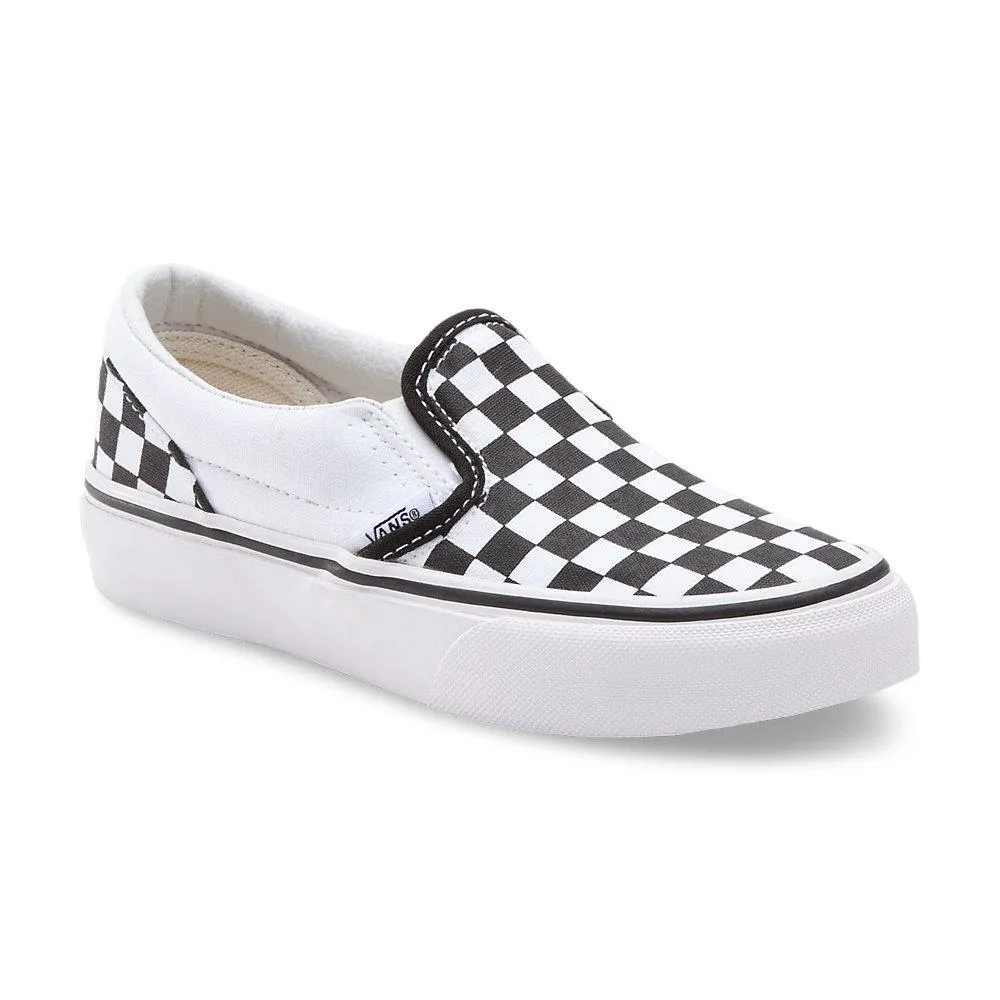 Vans Kids Checkerboard Slip-On Black/White