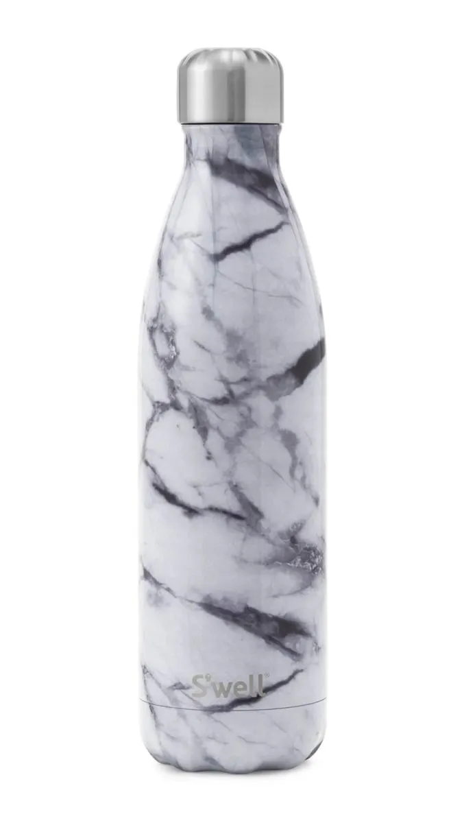 White Marble - Stainless Steel S'well Water Bottle