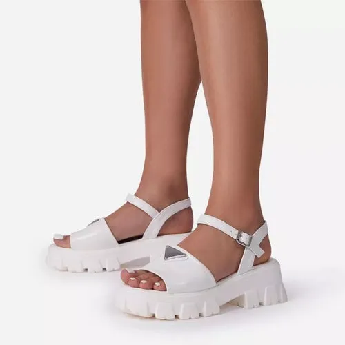 Women Sandals Thick Bottom Non-slip Solid Shoe